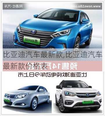 比亞迪汽車最新款,比亞迪汽車最新款價格表