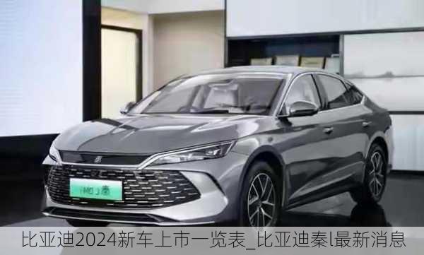 比亞迪2024新車(chē)上市一覽表_比亞迪秦l最新消息