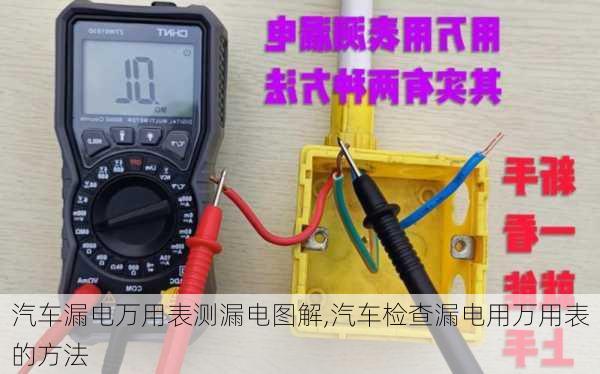 汽車漏電萬用表測漏電圖解,汽車檢查漏電用萬用表的方法