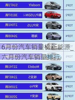 6月份汽車(chē)銷(xiāo)量榜新能源_六月份汽車(chē)銷(xiāo)量排行