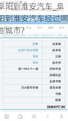 阜陽(yáng)到淮安汽車_阜陽(yáng)到淮安汽車經(jīng)過(guò)哪些城市?