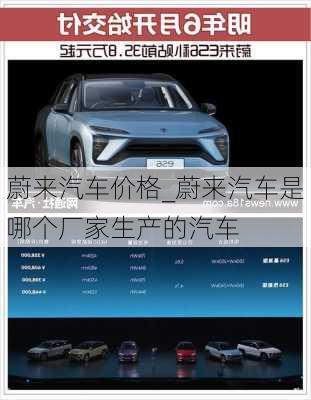 蔚來汽車價格_蔚來汽車是哪個廠家生產(chǎn)的汽車