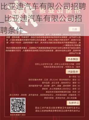 比亞迪汽車有限公司招聘_比亞迪汽車有限公司招聘條件