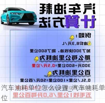 汽車油耗單位怎么設(shè)置_汽車油耗單位