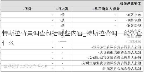 特斯拉背景調(diào)查包括哪些內(nèi)容_特斯拉背調(diào)一般調(diào)查什么