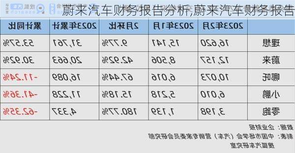 蔚來汽車財務(wù)報告分析,蔚來汽車財務(wù)報告