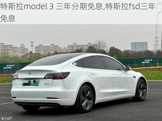 特斯拉model 3 三年分期免息,特斯拉fsd三年免息