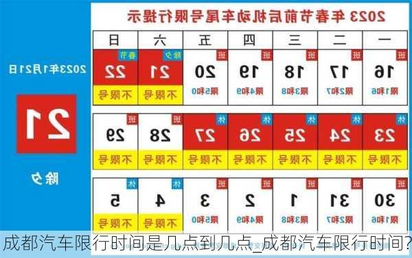 成都汽車限行時間是幾點到幾點_成都汽車限行時間?