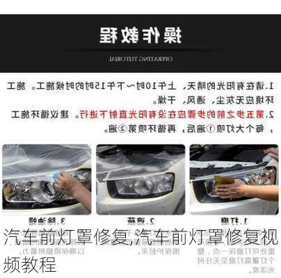 汽車前燈罩修復(fù),汽車前燈罩修復(fù)視頻教程