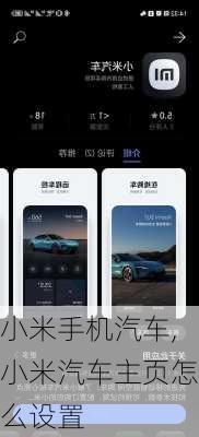 小米手機汽車,小米汽車主頁怎么設(shè)置