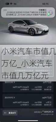 小米汽車市值幾萬(wàn)億_小米汽車市值幾萬(wàn)億元