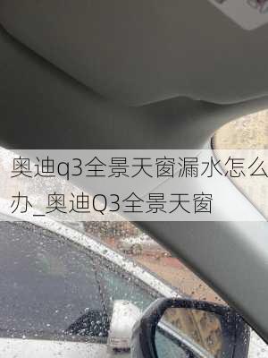 奧迪q3全景天窗漏水怎么辦_奧迪Q3全景天窗