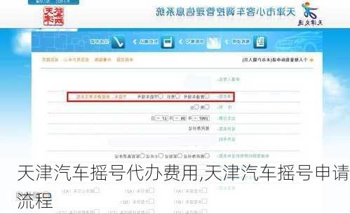 天津汽車搖號代辦費用,天津汽車搖號申請流程