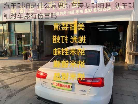 汽車封釉是什么意思新車需要封釉嗎_新車封釉對(duì)車漆有傷害嗎