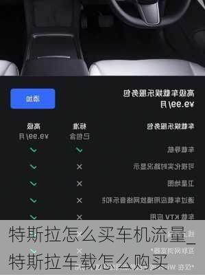 特斯拉怎么買車機(jī)流量_特斯拉車載怎么購買