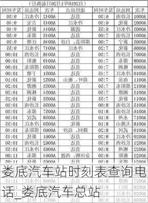 婁底汽車站時刻表查詢電話_婁底汽車總站