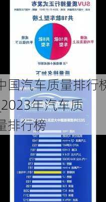 中國汽車質(zhì)量排行榜_2023年汽車質(zhì)量排行榜