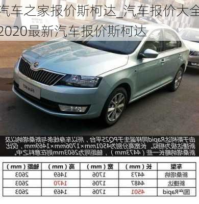 汽車之家報(bào)價(jià)斯柯達(dá)_汽車報(bào)價(jià)大全2020最新汽車報(bào)價(jià)斯柯達(dá)