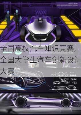 全國(guó)高校汽車(chē)知識(shí)競(jìng)賽,全國(guó)大學(xué)生汽車(chē)創(chuàng)新設(shè)計(jì)大賽