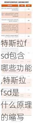 特斯拉fsd包含哪些功能,特斯拉fsd是什么原理的縮寫