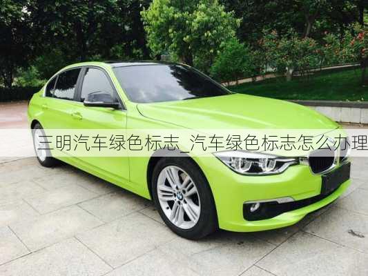 三明汽車綠色標志_汽車綠色標志怎么辦理