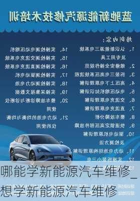 哪能學(xué)新能源汽車(chē)維修_想學(xué)新能源汽車(chē)維修