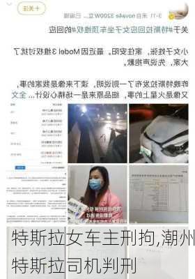 特斯拉女車主刑拘,潮州特斯拉司機判刑