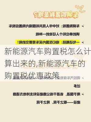 新能源汽車購置稅怎么計(jì)算出來的,新能源汽車的購置稅優(yōu)惠政策