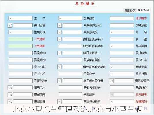 北京小型汽車管理系統(tǒng),北京市小型車輛