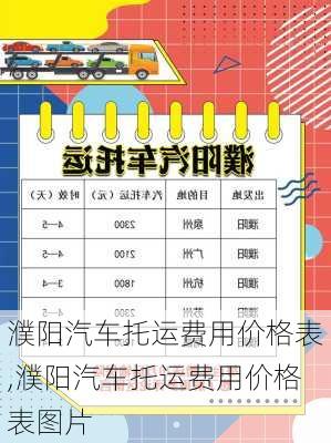 濮陽汽車托運(yùn)費(fèi)用價格表,濮陽汽車托運(yùn)費(fèi)用價格表圖片