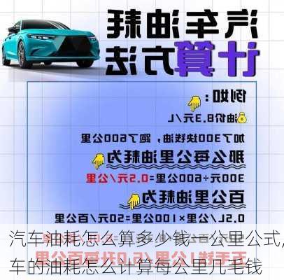 汽車(chē)油耗怎么算多少錢(qián)一公里公式,車(chē)的油耗怎么計(jì)算每公里幾毛錢(qián)