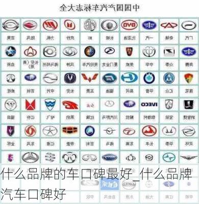 什么品牌的車口碑最好_什么品牌汽車口碑好