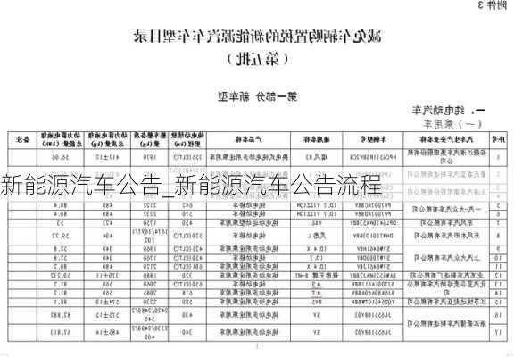 新能源汽車公告_新能源汽車公告流程