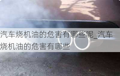 汽車燒機油的危害有哪些呢_汽車燒機油的危害有哪些