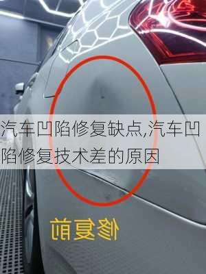 汽車凹陷修復(fù)缺點,汽車凹陷修復(fù)技術(shù)差的原因