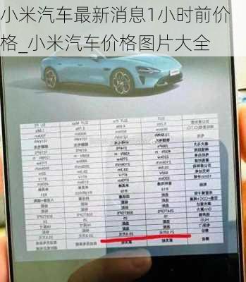 小米汽車最新消息1小時(shí)前價(jià)格_小米汽車價(jià)格圖片大全