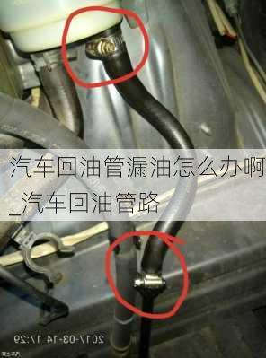 汽車回油管漏油怎么辦啊_汽車回油管路