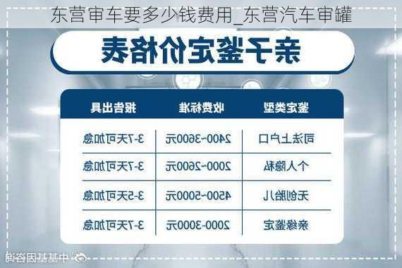 東營審車要多少錢費(fèi)用_東營汽車審罐