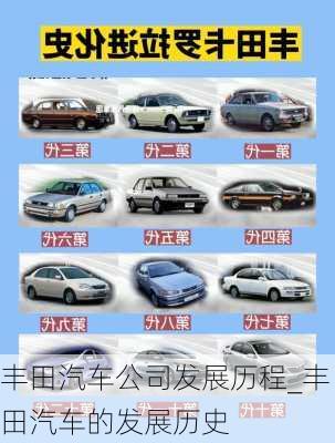 豐田汽車公司發(fā)展歷程_豐田汽車的發(fā)展歷史