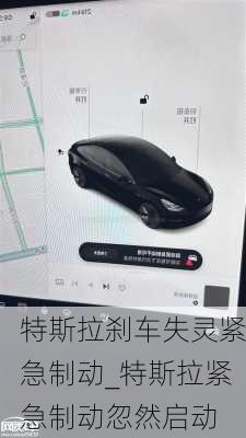 特斯拉剎車(chē)失靈緊急制動(dòng)_特斯拉緊急制動(dòng)忽然啟動(dòng)