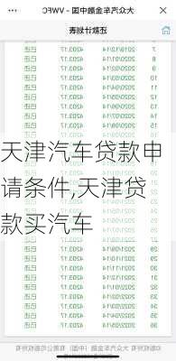 天津汽車貸款申請(qǐng)條件,天津貸款買汽車