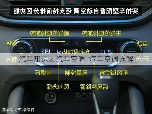 汽車知識(shí)之汽車空調(diào)_汽車空調(diào)詳解