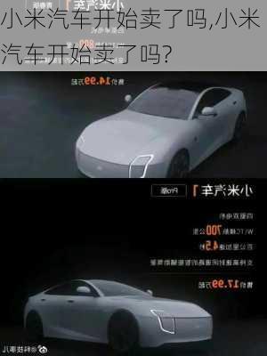 小米汽車開始賣了嗎,小米汽車開始賣了嗎?