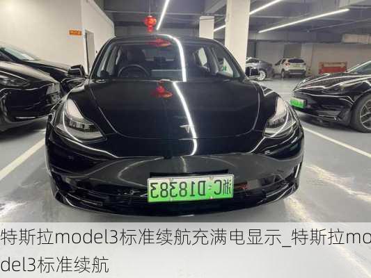 特斯拉model3標(biāo)準(zhǔn)續(xù)航充滿電顯示_特斯拉model3標(biāo)準(zhǔn)續(xù)航