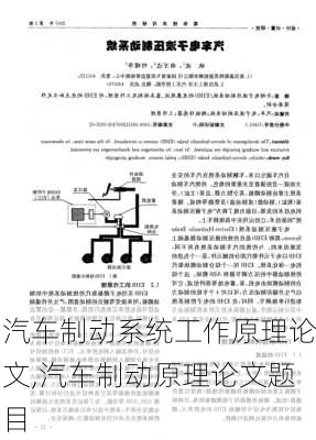 汽車制動系統(tǒng)工作原理論文,汽車制動原理論文題目