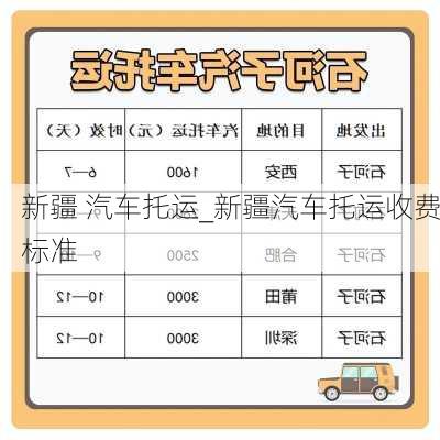 新疆 汽車托運(yùn)_新疆汽車托運(yùn)收費(fèi)標(biāo)準(zhǔn)