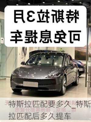 特斯拉匹配要多久_特斯拉匹配后多久提車