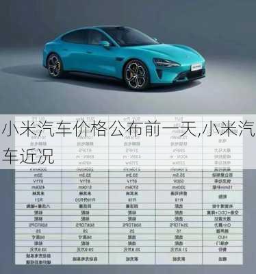 小米汽車價格公布前一天,小米汽車近況