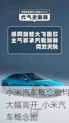 小米汽車概念股均大幅高開_小米汽車概念圖