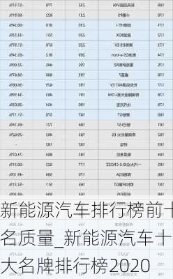 新能源汽車排行榜前十名質(zhì)量_新能源汽車十大名牌排行榜2020